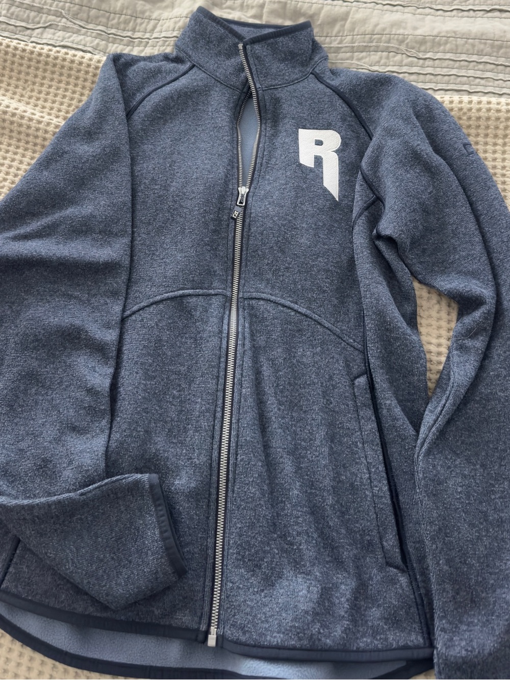 Cutter & Buck Heather Navy Full-Zip Lightweight Jacket